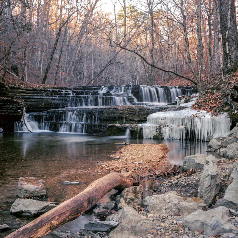 frozen waterfall